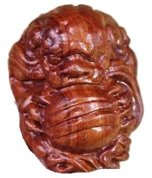 Adornos de madera de secuoya de pera Huanghua de mano tallados en madera de Huali