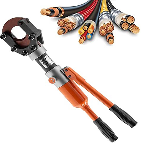 BEESOM Cortador De Cable Hidráulico,Herramienta De Corte De Cable Hidráulica, Cizalla Hidráulica Integral Φ50 mm/75 mm/85 mm/95 mm para Cable De Cobre Y Aluminio Y Cable Blindado,CPC50