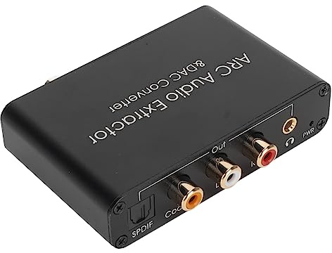 Convertisseur Audio Numérique Vers Analogique 192 KHz HDMI ARC Extracteur Audio SPDIF 3,5 Mm Port Casque Convertisseur De Son Multifonction Extracteur De Son ARC Pour Home Cinéma TV