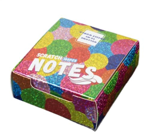 ccuzs Quaderno per grattare e grattare creativi, forniture artistiche per bambini, artigianato con carta da grattare, carta da disegno per bambini, set da 100 fogli da grattare e carta artistica per