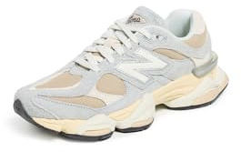 New Balance 9060 Sneakers, Grigio/Marrone, 7.5 Women/6 Men