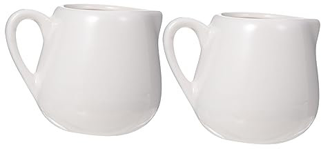 HOMOBABE Jarra de Salsa de Cerámica 100Ml con Asa Mini Recipiente para Leche Diseño Antigoteo para Piezas