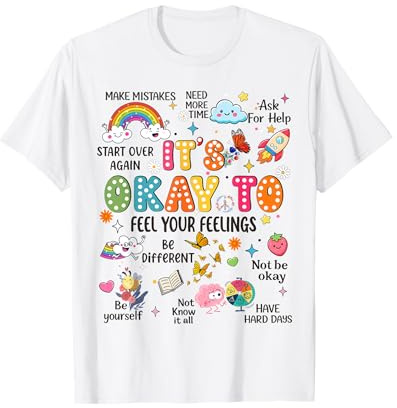Mental Health Week Shirts Funny It's ok to not be Okay Kids T-Shirt