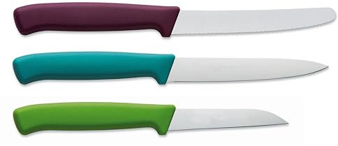 F. DICK Küchenmesser Set ProDynamic 3-TLG (Allzweckmesser mit Wellenschliff, 2 Küchenmesser) 85700092, 27.5 x 8.5 x 1 cm, Schwarz