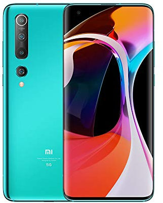 Mi 10 Smartphone Telefon 8GB 128GB Führende 5G-Konnektivität und Leistung 90Hz 6,67 DotDisplay 108MP Quad-Kamera 4780mAh Grün