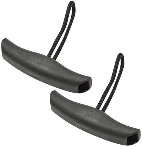 Yardwe 2 asas de transporte para kayak, canoa, barco con cuerda, mango ergonómico, mango de plástico para kayak, accesorios para facilitar el transporte