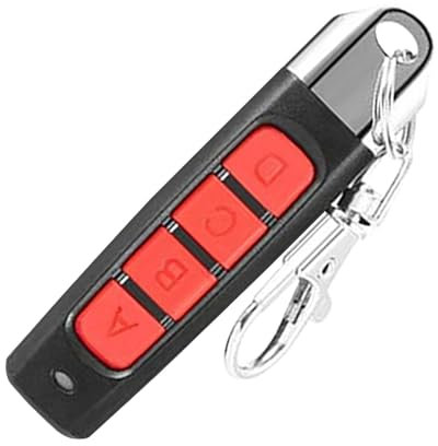 Abrepuertas de garaje remoto,Abrepuertas de garaje remoto - Control remoto de copia de MHz con llavero | Reemplazo remoto de garaje remoto de 4 botones, abridor de llaves de control c