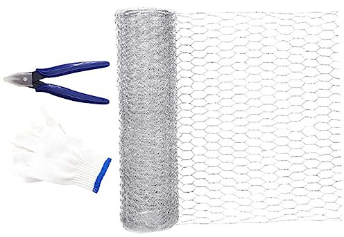 CIYODO 1 Ensemble De Grillage Hexagonal Galvanisé pour Jardin