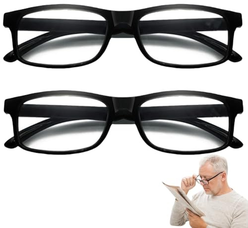 2Pcs Reading Glasses +4.50,Blue Light Blocking Glasses,Distance Glasses,Light Blocking Computer Glasse/s,Anti Blue Light G/lasses Women,Reading Glass/es 4.50 Strength,Square Reading Glasse/s for Mens