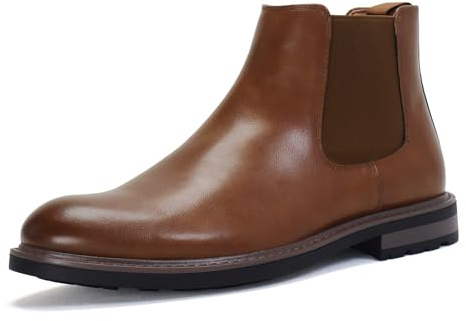 KUDORO Bottines Homme Chelsea Cuir PU Chaussures Confortable | Bottes de Chelsea Casual
