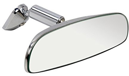 Universeller Oldtimer Innenspiegel Rückspiegel - aus verchromten Metall - 248x55 mm