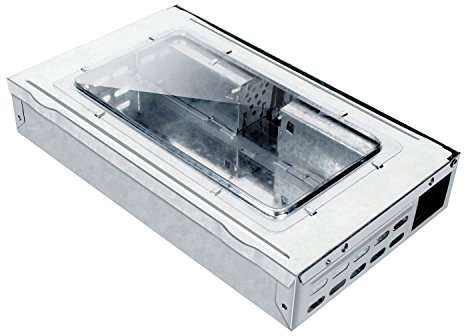 Elbe Trappola per Topi, Cattura Multipla, Trappola per Topi, criceti, Resistente ai morsi, con Finestra di visualizzazione, Resistente alle intemperie, Riutilizzabile, per Interni ed Esterni, zincata