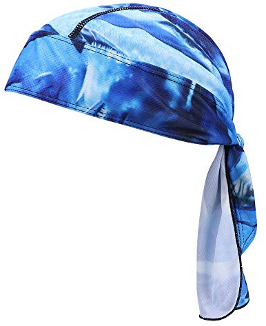 IBLUELOVER Quick Dry Skull Cap Unisex Sports Headwear Breathable Bandana Sun UV Protection Running Beanie Bike Motorcycle Headband Summer Outdoor Stretchy Basketball Pirate Hat