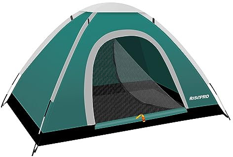 RISEPRO sofortiges automatisches Pop-up-Zelt, 2 Personen, leicht, wasserdicht, Winddicht, UV-Schutz, Strand, Outdoor, Reisen, Wandern, Camping, Jagen, Angeln