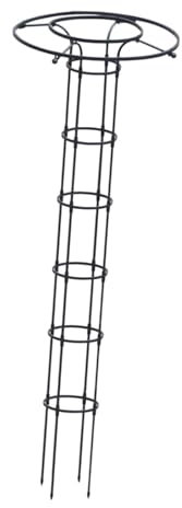 MagiDeal Treillis d'obélisque de Jardin, Cadre de Tour de Parapluie Vertical, Cadre d'escalade pour Plantes, Cage de Support de Fleurs d'extérieur pour vignes, 210 cm de Hauteur