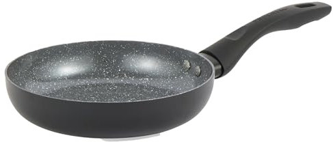 Progress Bratpfanne 24 cm – Antihaft-Omelettpfanne mit metallischer Marmor-Keramikbeschichtung, für Induktion geeignet, leichtes gepresstes Aluminium, PFAS-frei