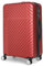 Cooleben NEWCOM Koffer aus umweltfreundlichem RPET-Material, Reisekoffer mit TSA-Schloss, Hartschalenkoffer, Trolley, Rollkoffer, 78L (Rot, 24 Zoll)