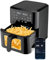 KALAHOL Smart Air Fryer Oven 8L, APP Control Air Fryer with 10 Cooking Functions, Visible Cooking Window, Square & Removable Basket, Dishwasher Safe