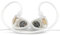 Fanmusic GATE - Cuffie intrauricolari con driver dinamico e cavo da 0,78 a 2 pin (bianco, con microfono)