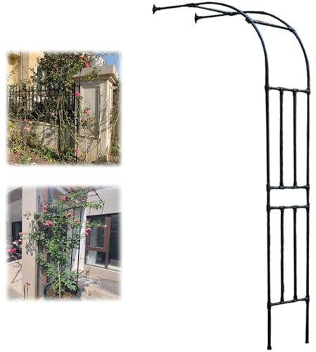 Arche à Demi-côté Arche Robuste Arc Arche de Rose Robuste pour Les Plantes d'escalade de Patio intérieur décorations de Mariage 0,60-3,00 m de Jardin en métal
