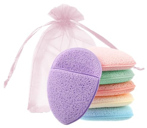 YAYNO 6 Pezzi Dischetti Struccanti Riutilizzabili Dischetti Cotone Lavabili Dischetti Struccanti Strumento Delicato Per La Pulizia Del Viso Per la del Facial Esfoliante Massaggi Trucco