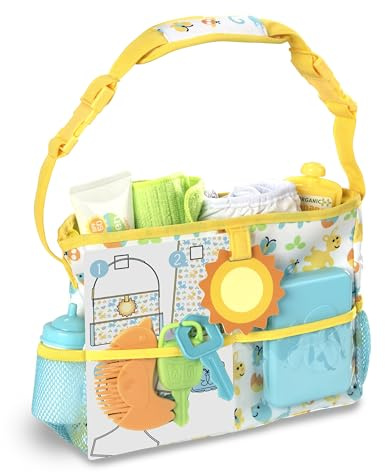 Melissa & Doug Mine to Love Travel Time Play Set for Dolls (Diaper Bag, Bottle, Sunscreen, More, 17 Pieces)