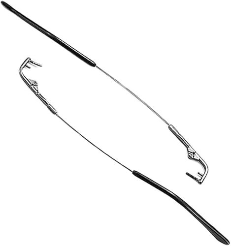 Ersatz-Bügelrahmen, Brillenendkappen, Brillenarmbeine, 1 Paar Ersatz-Brillenbügel aus Metall, Brillenreparatur-Set