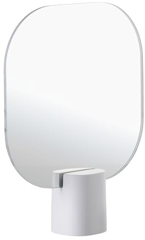 Zone Denmark Time Tischspiegel, Kosmetikspiegel, Durchm. 20 cm, Höhe 26,5 cm, Soft Grey (Grau)