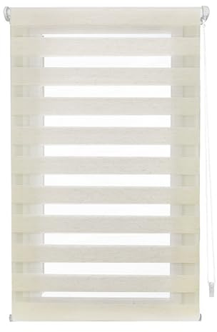 INTERBLIND Store Nuit et Jour d'installation sans Outil - Store Enrouleur EasyFix sans perçage Dimensions 60 x 130 cm (l x h) - Store occultant sans perçage - Dimensions : 57 x 125 cm - Store Jour et