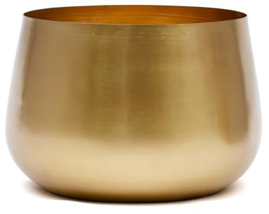 Olly & Rose Gold Pflanzschale Blumentopf Pflanzgefäß 28 cm (25 cm Oben)