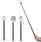 KoveYzao 60-295CM ausziehbare Selfie-Stick, Carbon-Faser-Verlängerungsstange mit unsichtbarer Funktion, mit 1/4-Zoll Gewindebolzen und Loch, mit Drehschloss, für Insta 360 Kameras und Smartphones