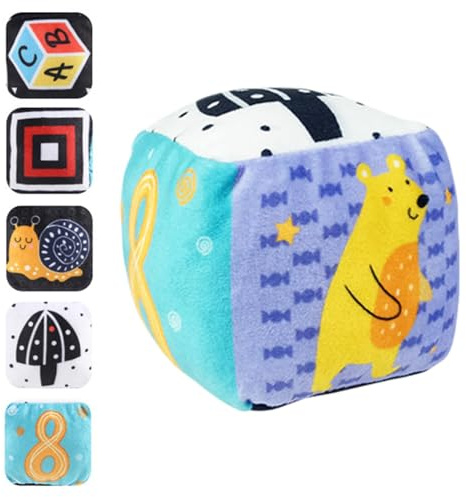 Rasselball für Kleinkinder: Rasselball zum Greifen der Hand des Babys, Rasselball für Babys, Handgriffball aus Stoff für Kleinkinder, bunte Etikettenkugeln