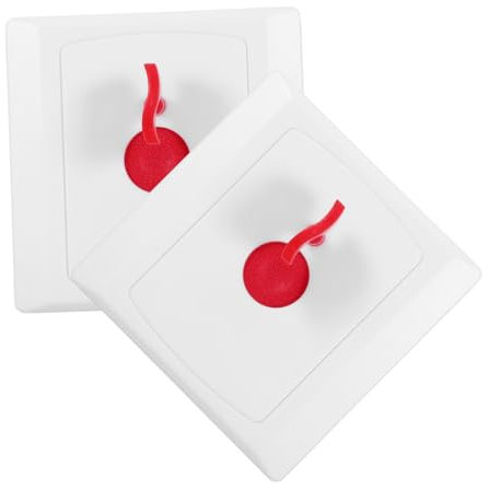 DIYEAH 2pezzi Pulsante Di Chiamata Parete Da Dispositivo Di Allerta Per Anziani Pulsante Di Emergenza Montaggio Parete Per Pazienti e Badanti