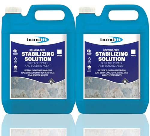 Bond It Stabilizing Solution 2 Pack (5L Each) – Solvent-Free Surface Primer & Bonding Agent for Interior & Exterior Use