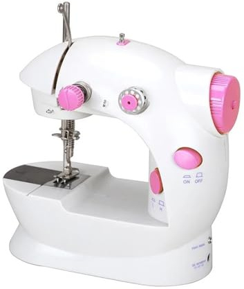Hushållssymaskin Bärbara Elektriska Symaskiner Med Ljus- Och Hastighetskontroll For Nybörjare Gör-det-själv-hemsömnadstillbehör(Pink)