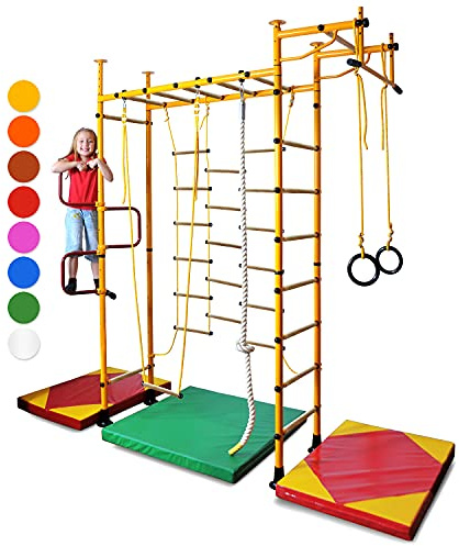 NiroSport espaldera Gimnasio, M3 Barras de Pared,Espaldera de Fitness, Complejo Deportivo de Gimnasia, Gimnasia de los niños en casa, Barras, Espaldera para Gimnasio