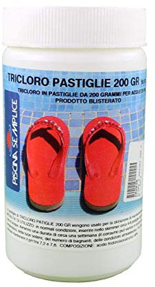 Lapi TRICLORO PASTIGLIE 200 GR. 1kg Cloro 90% a lenta dissoluzione
