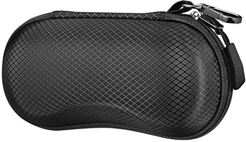 FINTIE Custodia Occhiali da Sole, Porta Rigida Occhiali da Sole in EVA con Moschettone, Portaocchiali Astuccio per Uomo Donna Ciclismo Sportivi