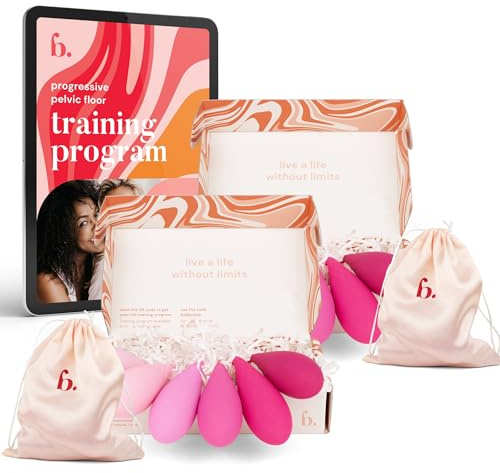 Bodyotics Pelvic Floor Trainer for Women – Complete Kegel Training Sets for Sharing - 2 Sets of 6 for Beginners