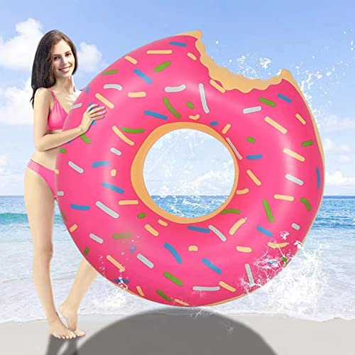 Schwimmreifen für Erwachsene, Schwimmring Donut Aufblasbarer Schwimmring 120cm, Sommer Wasser Spielzeuge Schwimm Pool Ring (Donut)
