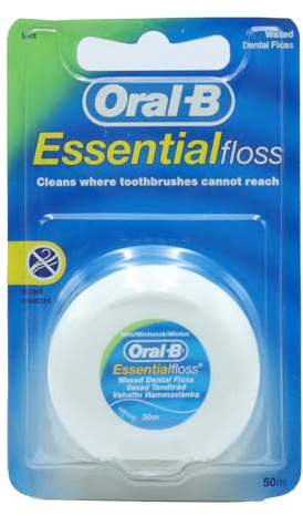 Universal Brands Essential Waxed Mint Floss, 50 m, Pack of 3