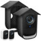 2 Pezzi Custodia in Silicone Resistente Alle Intemperie per Eufy Security eufyCam S300 3C: Sporgo Nero Telecamera di Sorveglianza, per Fotocamera Eufy Cam 3C Security