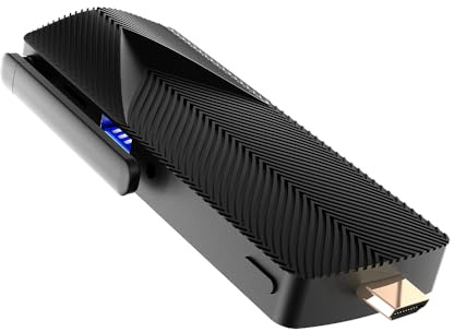 AZULLE Access Pro Fanless Mini PC Stick, Intel N100, 4GB RAM, 64GB eMMC, Windows 10 IoT Enterprise, WiFi, Bluetooth, Gigabit Ethernet, HDMI, USB-C, Fanless Design, 3-Year Manufacturer Warranty