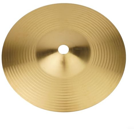 YUANGANG Platillos de latón para percusión y salpicaduras, de tono vibrante, hechos de latón (6 pulgadas)