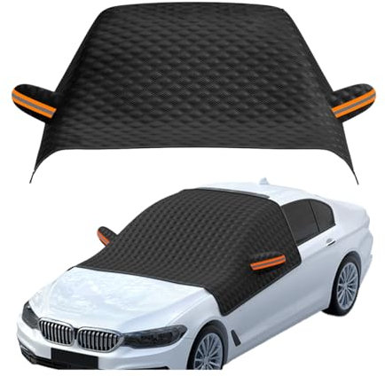 CGEAMDY Verdicken Faltbar Auto Windschutzscheibenabdeckung Winter Gegen EIS Frost Staub, Frontscheibenabdeckung Scheibenabdeckung Auto Winter Frostabdeckung, Frontscheibenabdeckung Winter(Basic)