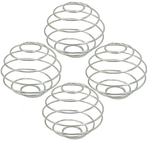 JRSHIRLEYLTD Set di 4 piccole sfere shaker in acciaio inox, shaker Ball, frullato di proteine, shaker Sport Fitness Shaker per proteine, shaker per whisking proteine in polvere, milkshakes (3,1 x 2,8