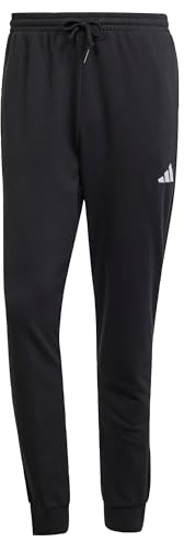 adidas Men's Essentials Feel Cozy French Terry Hose Black/White XL Short