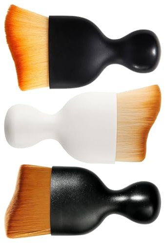 TPZORJX 3 Pièces Brosse à Poussière pour Intérieur de Voiture,Brosse à Détails Automatiques,Brosse Douce de Nettoyage D'intérieur de Voiture Pas de Rayures Pas de rayures,Convient aux moteurs