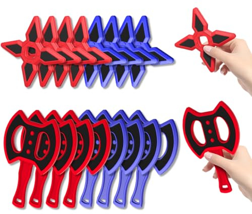 POPERFUN Giochi di Lancio dell'ascia Set, 8 Asce da Lancio Sicure e Durevoli e 8 Freccette da Lancio, Giochi all'Aperto Al Chiuso per Bambini e Adulti, Cortile, Giochi di Carnevale