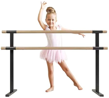 Barra de Ballet portátil e Independiente para Adultos y niñas, Ideal para Ejercicios de Estiramiento y Baile, de Doble Capa, Ideal para gimnasios en casa, escuelas de Baile y Ballet, Color n